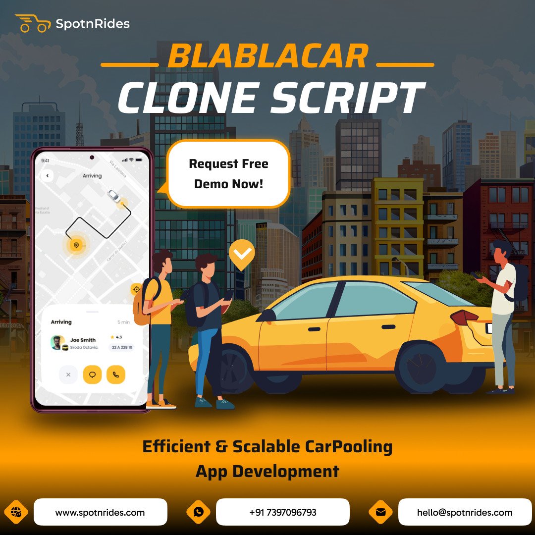 Build Your Dream Carpooling App with SpotnRides BlaBlaCar Clone!