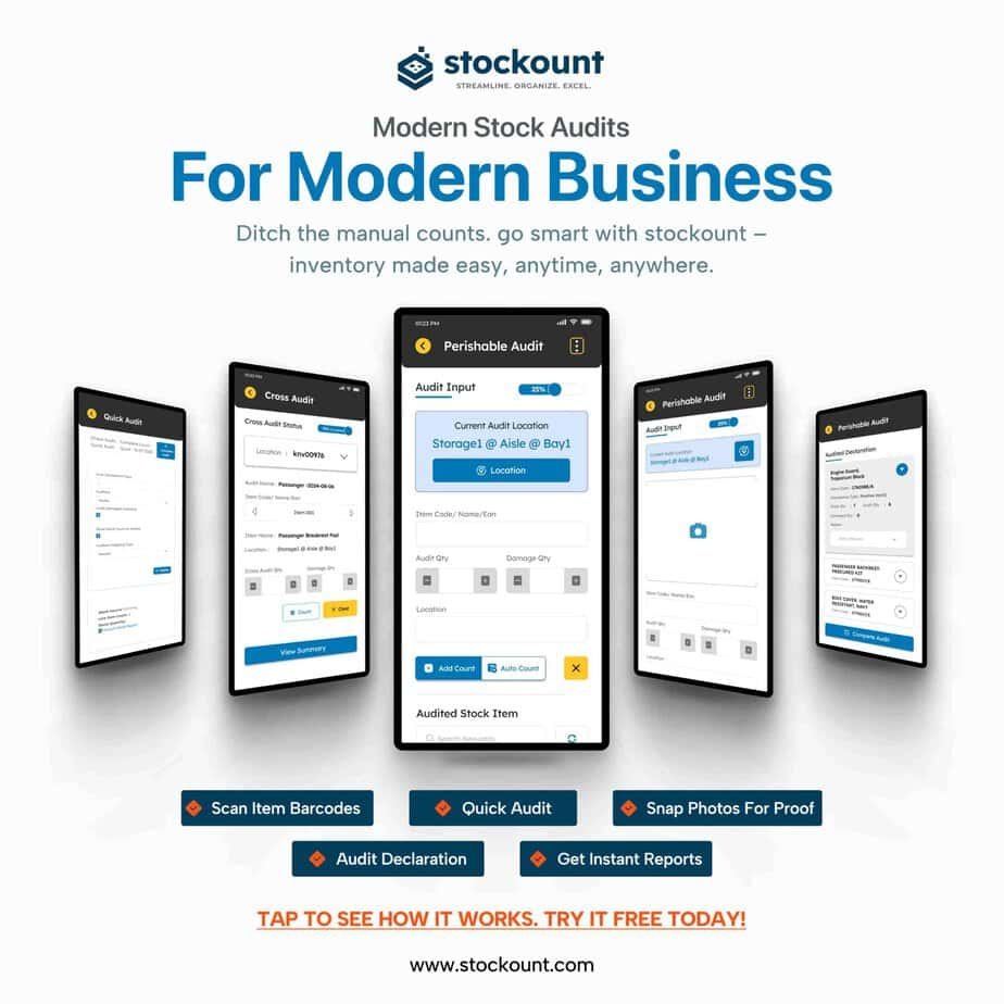 Mobile inventory audit - Stockount