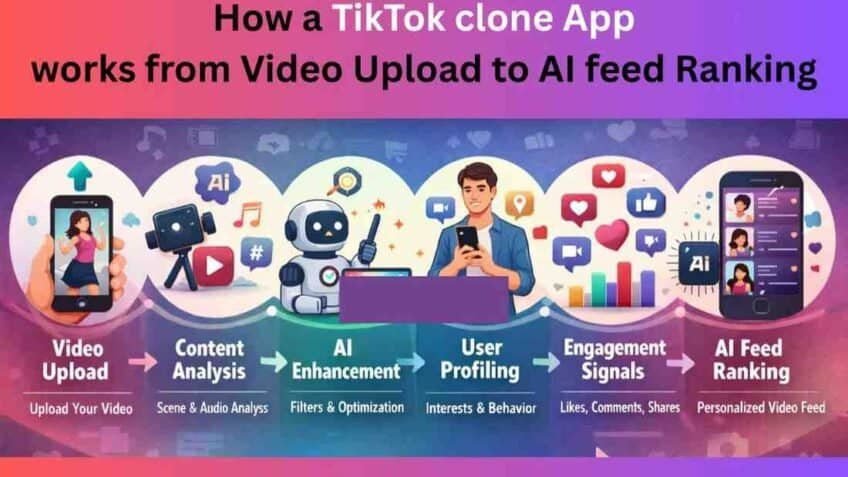 How a TikTok clone App works from Video Upload to AI feed Ranking