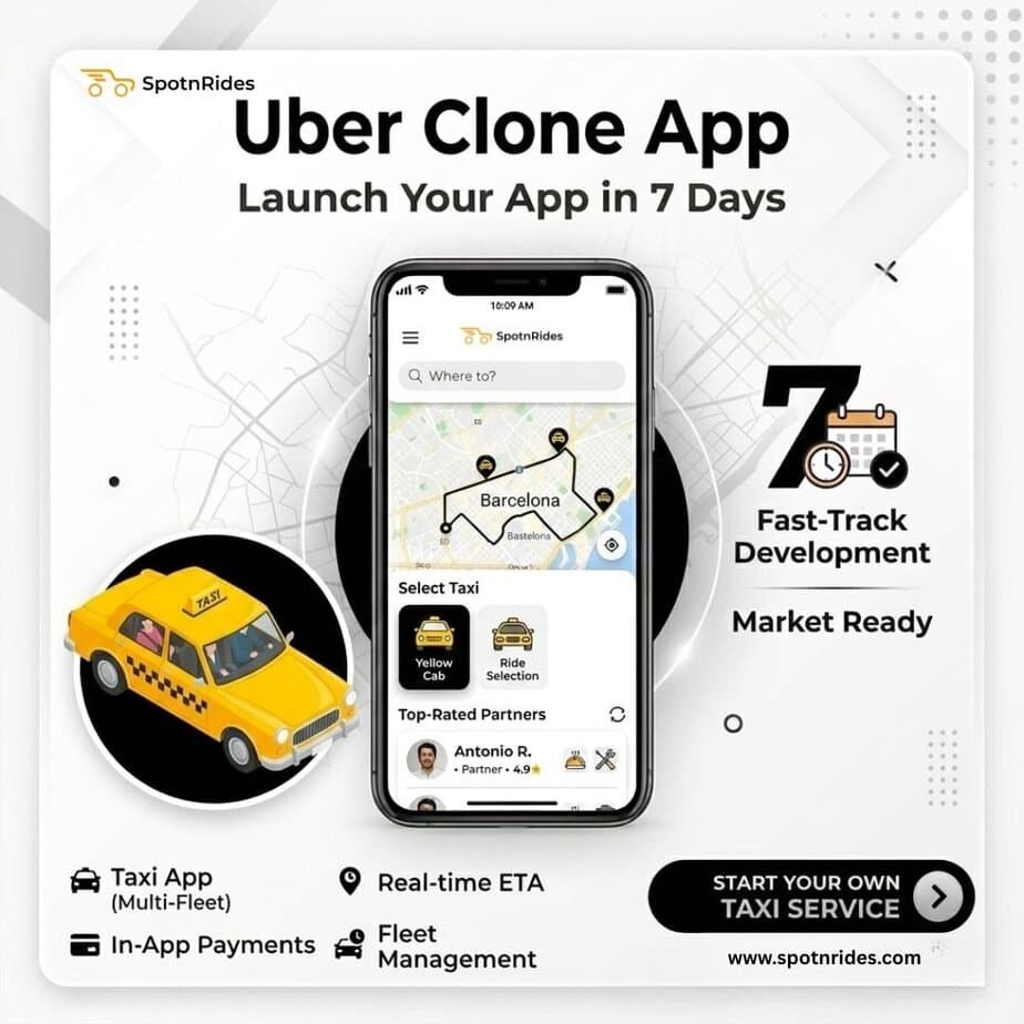 Uber Clone Solution with Driver–Rider Fare Bidding for Smarter Ride-Hailing