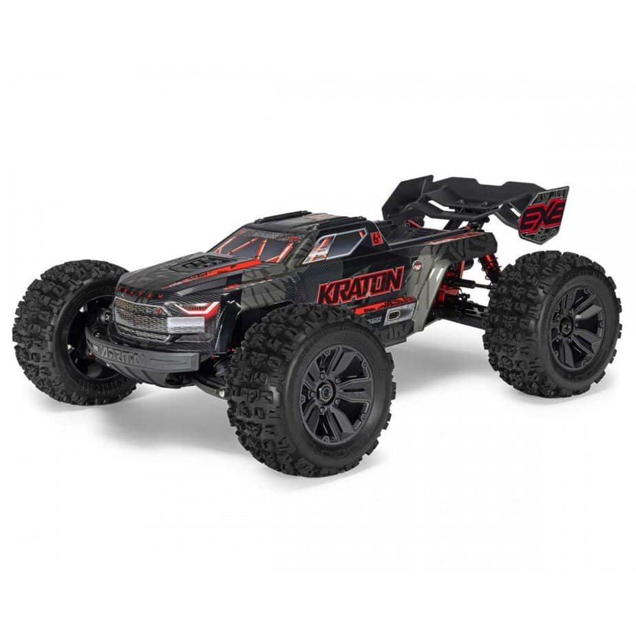 arrma kraton 6s exb blx rtr 1 8 4wd brushless speed truck black v6 wslt3 2 4ghz radio