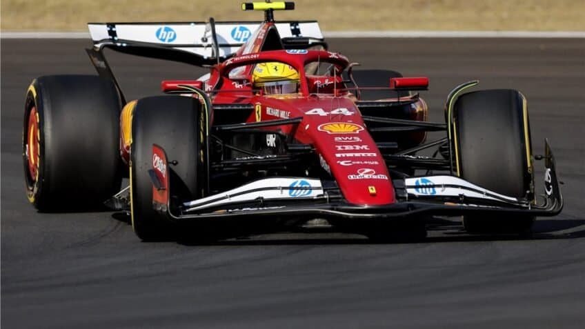 Look Smart Ferrari SF-25 – 1st 2025 Chinese Grand Prix Sprint Race – #44 Lewis Hamilton 1:12 Model Car