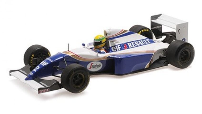 Minichamps Williams FW16 ‘Dirty Version’ – 1994 San Marino Grand Prix – #2 A. Senna 1:12 Model Car