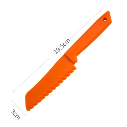 Plastic Kitchen Knife Set Lightweight Fruit Bread Cake Salad Lettuce Knife Nylon Knives Colorful For Preschoolers Pretend Play