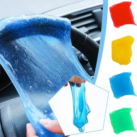 1pcs Car Cleaning Pad Glue Car Cleaning Adhesive Computer Mud Keyboard Cleaning Removal Soft Reusable Mud Dust Notebook X5V1