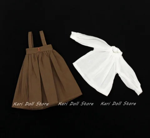 2026 Kari Doll Clothes and skirts Literary style sleeve top strap skirt baby suit for Landazz Landoudou Doll