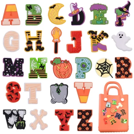 2/26pcs PVC letters EVA big size beach bag buckle charms decorations accessories for beach bag totes DIY gift travel pendant
