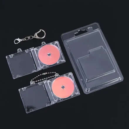 Mini NFC Functional CD Disc Case Key Chain Peripheral Album Key Holder For DIY Backpack Pendant