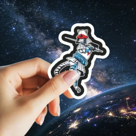 Cyber Samurai Sticker Decal for Laptop Water Bottle Gaming Case