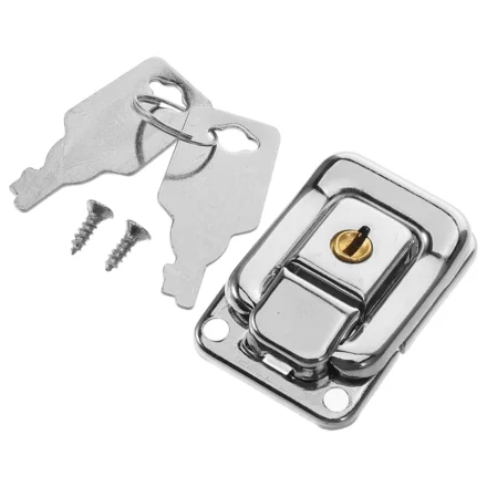 4Pcs Iron Set Vintage Design Latches for Suitcase Jewelry Box Toolbox Chest Security Hardware Mailbox Locks