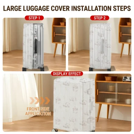 Suitcase Protector Odorless Elastic Dust Shield Non-Woven Dust Cover Safe Luggage Dust Cover For Travel Luggage Suitcase