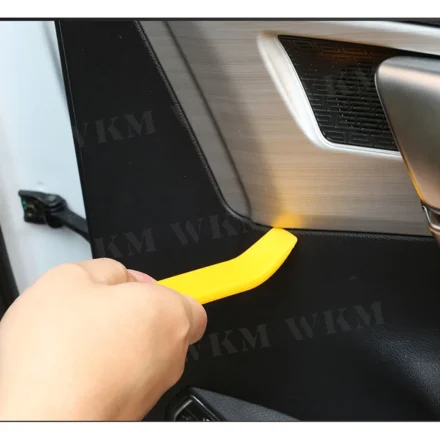 4Pcs Pry Set Auto Door Clip Panel Trim Removal Tool Kits Navigation Disassembly Seesaw Car Interior Plastic Seesaw Conversion