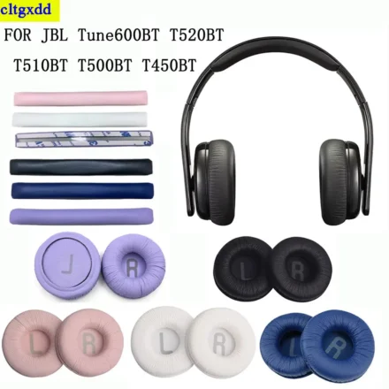 cltgxdd 1 set 70MM ear muff is applicable to FOR JBL Tune600BT T520BT T510BT T500BT T450B soft leather foam ear pad