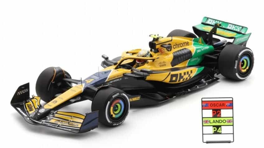 Spark McLaren MCL38 – 2024 Monaco Grand Prix – #4 L. Norris 1:12 Model Car
