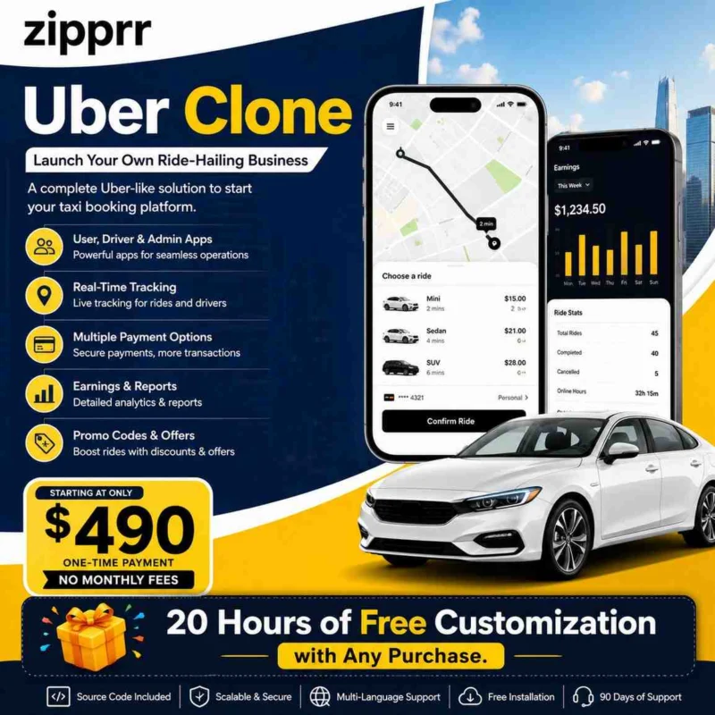 Uber Clone Script – Build Your Ride-Sharing Marketplace