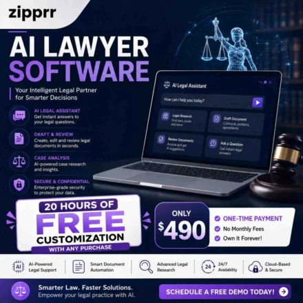Zipprr AI Lawyer Software – White-Label Legal Software for Document & Notary Service Entrepreneurs, $490