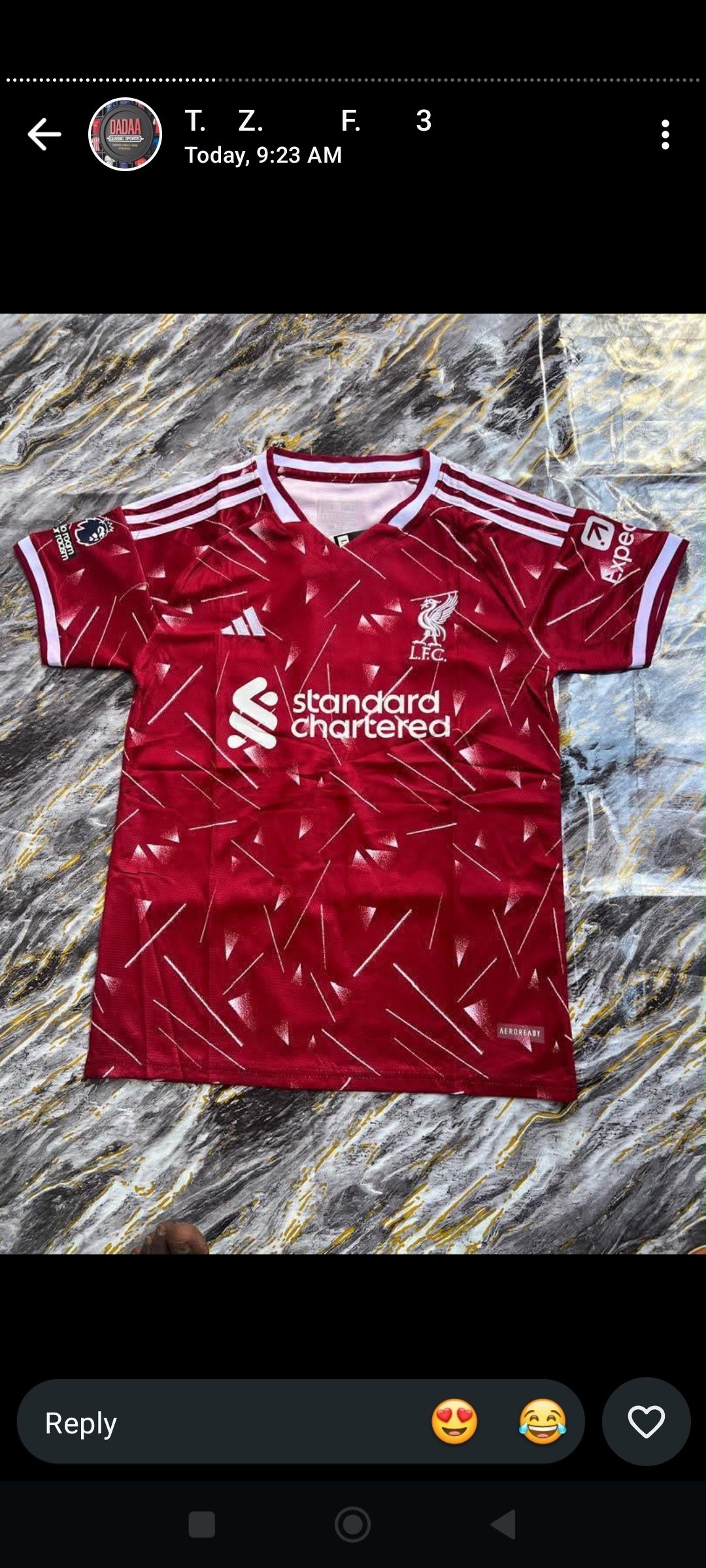 Liverpool jersey for sale