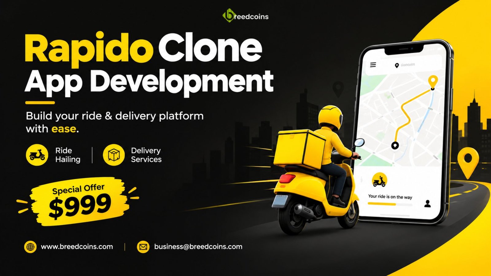 Rapido Clone App Development for Transportation Services